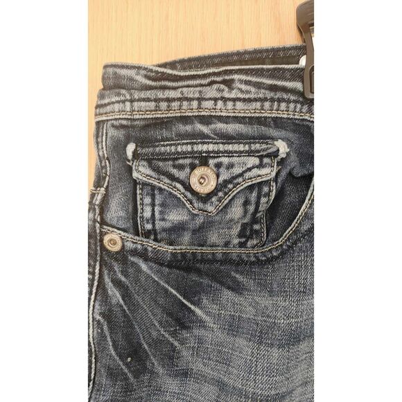 Buffalo Jeans Men's Straight Leg Acid Wash Denim Size 38x32 - Picture 5 of 8